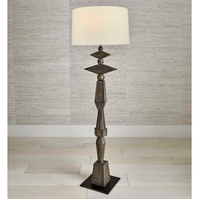 Lineage - Totem Floor Lamp - Woodtone