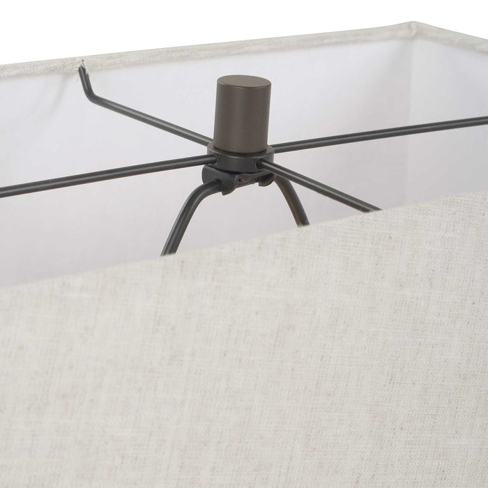 Table Lamp - Aged Brown / Black