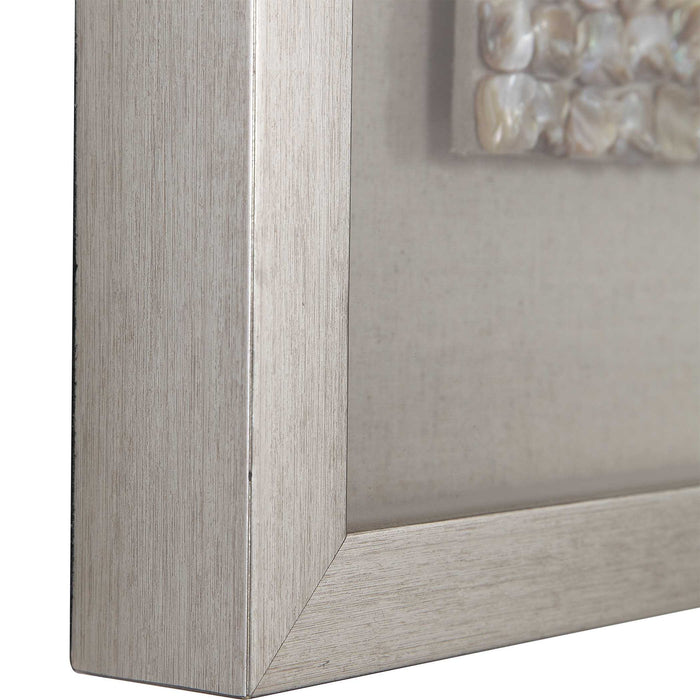 Arline - Shadow Boxes (Set of 2) - Brown / Silver / White