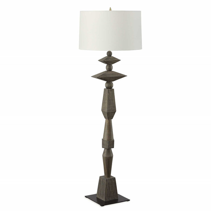Lineage - Totem Floor Lamp - Woodtone