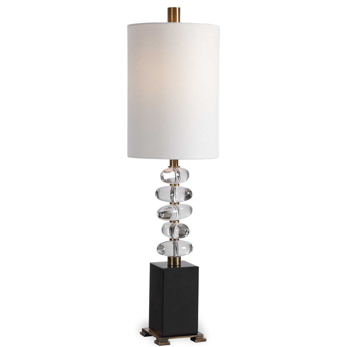 Edine - Buffet Lamp - Black / Brass / Brown