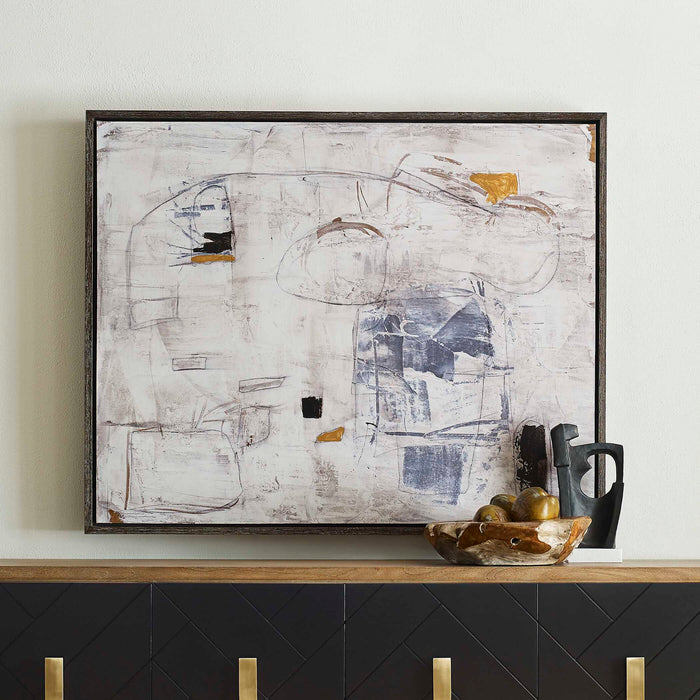 Boom Town - Framed Canvas - Black / Brown / White