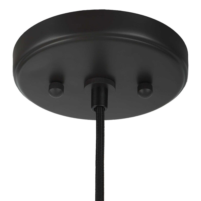 Campester - 1 Light Watered Glass Mini Pendant - Pearl Silver