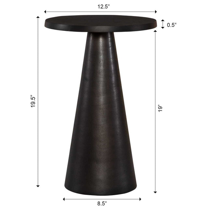 Metal Accent Table - Black