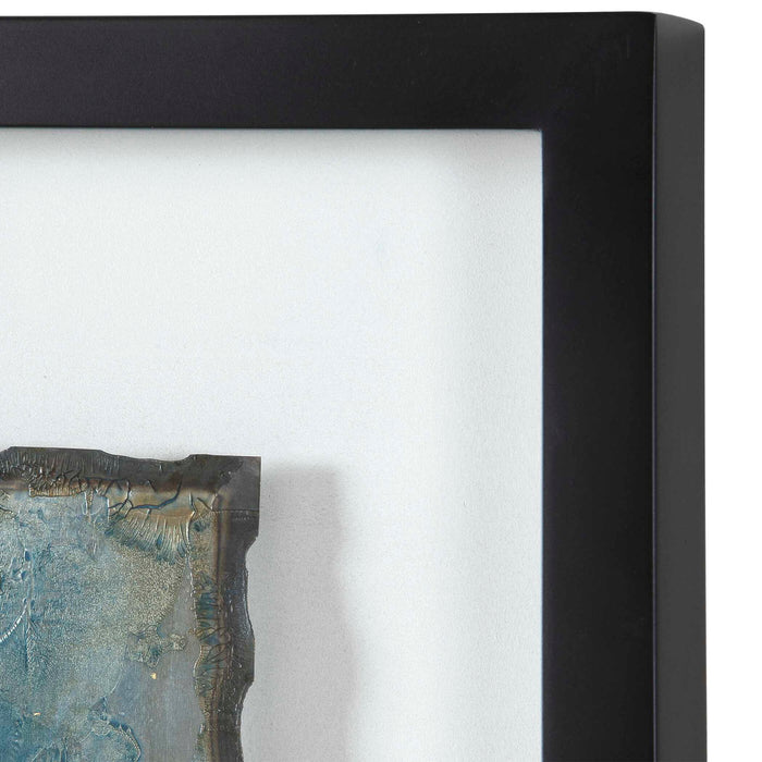 Glimmering Agate - Abstract Prints (Set of 2) - Blue