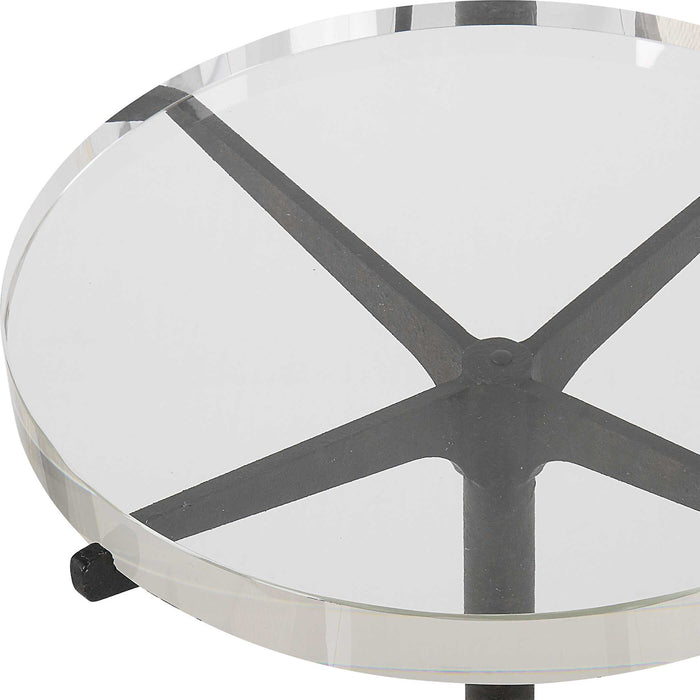 Forge - Industrial Accent Table - Black