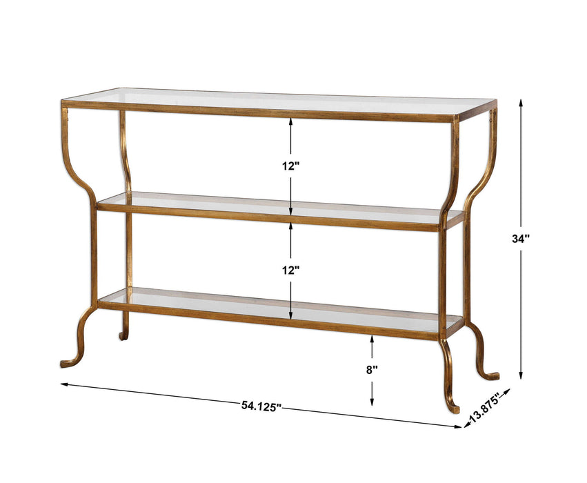 Deline - Console Table - Gold