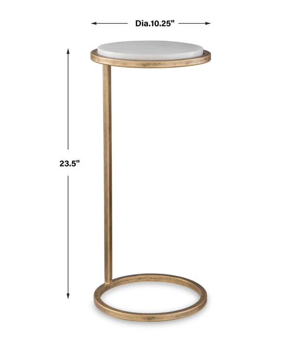 23.5" Accent Table - Gold