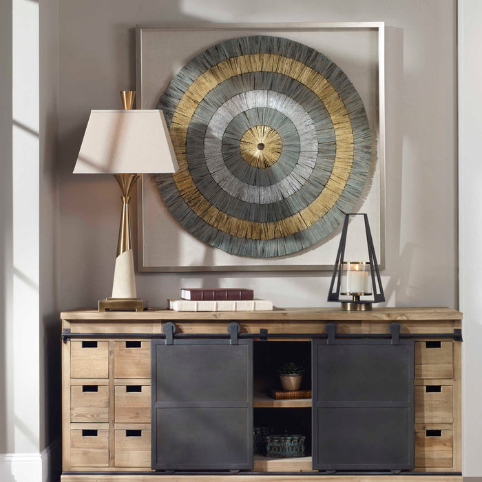 Savala - Shadow Box - Brown / Gold / Gray