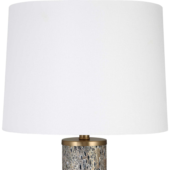Atmosphere - Low Table Lamp - Blue / Brass / Gold