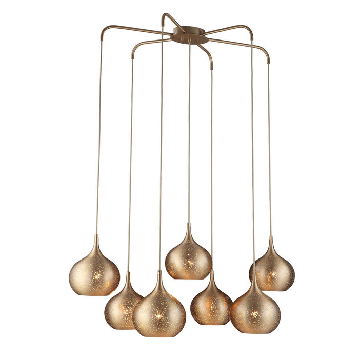 Golden Onion - 7 Light Chandelier - Brass / Gold
