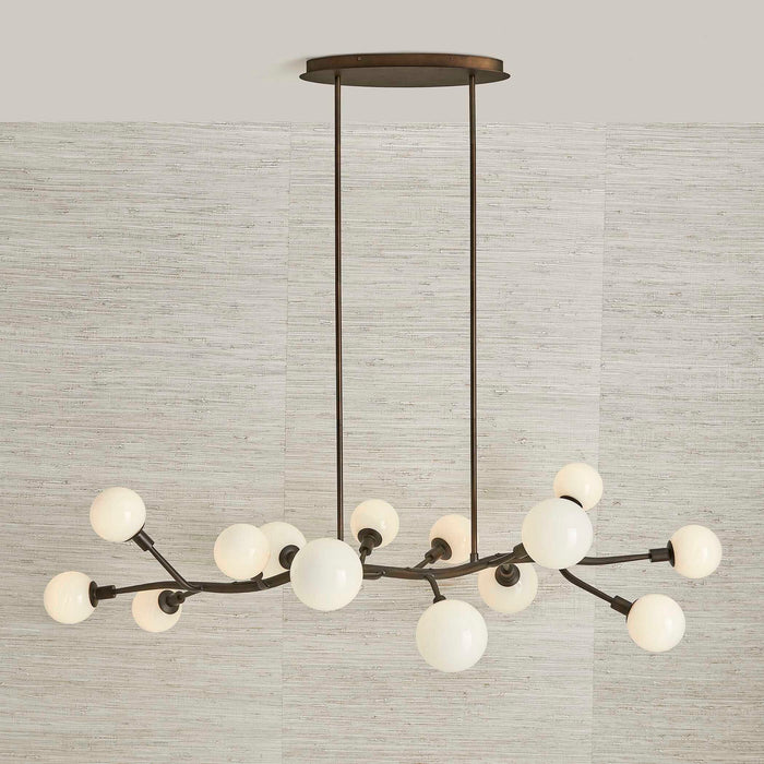 Meandering - 14 Light Pendant