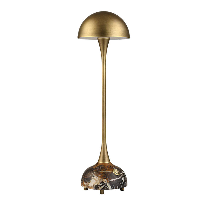 Hard Hat - Rechargeable Mini Lamp - Brass / Brown