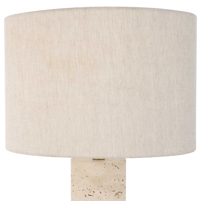 Gravitas - Elegant Brass & Stone Lamp