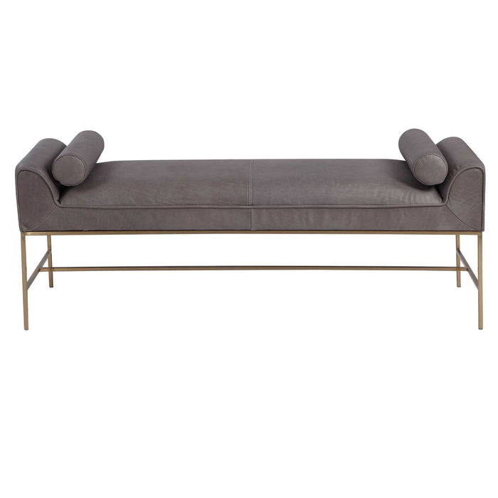 Coco - Bench - Brass / Gray
