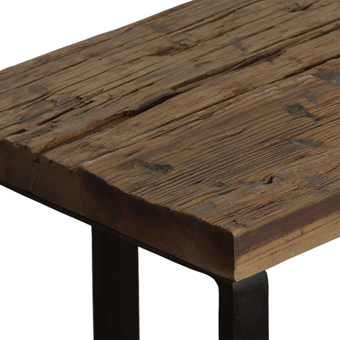 Union - Reclaimed Wood Accent Table - Dark Brown