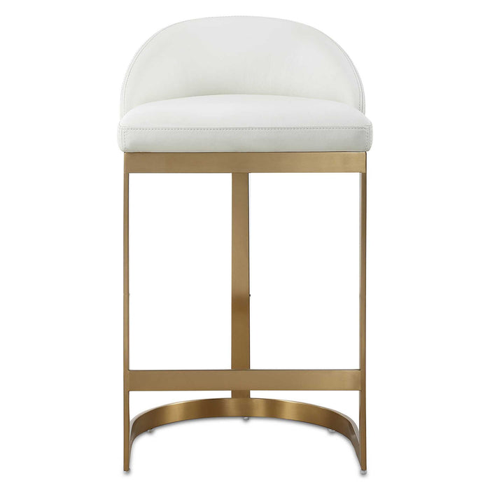 Got Your Back - Counter Stool - Gold / White