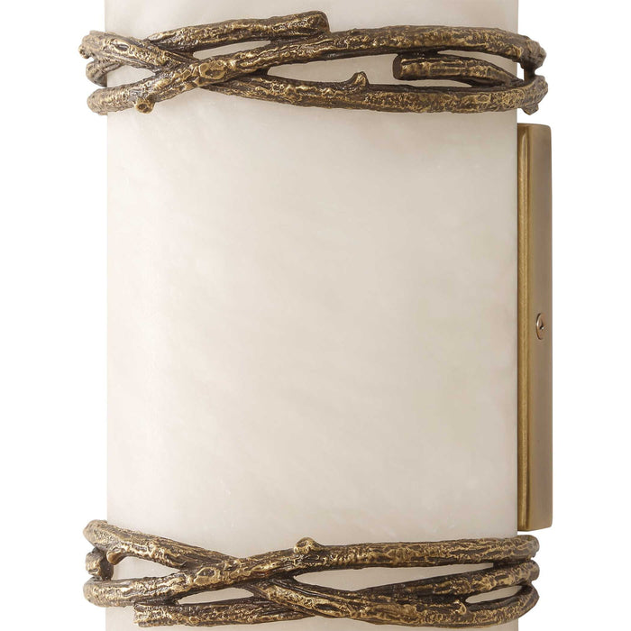 Entangled Vine - 1 Light Sconce - Brass / White
