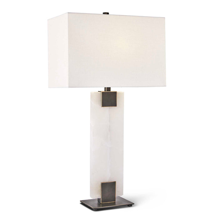 Clamp - Table Lamp - Bronze / White