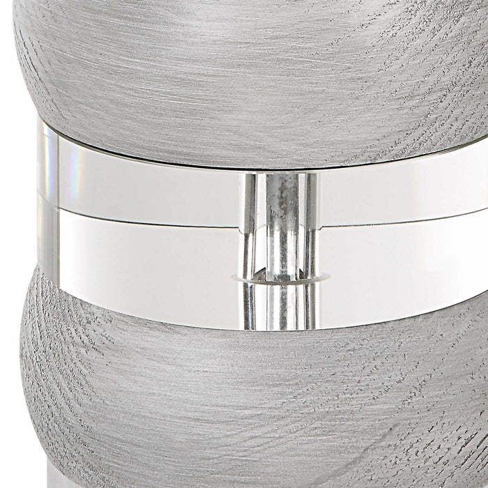 Band Together - Crystal & Wood Table Lamp