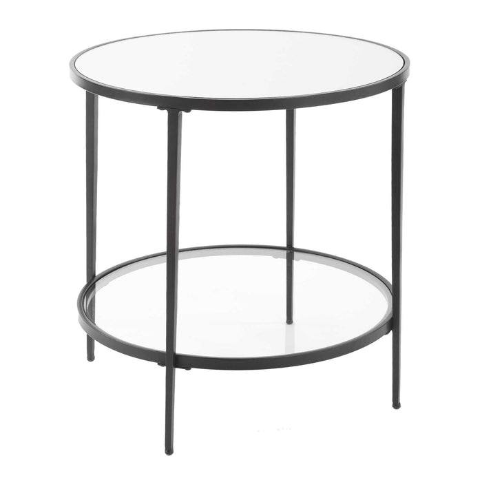 Accent End Table - Satin Black