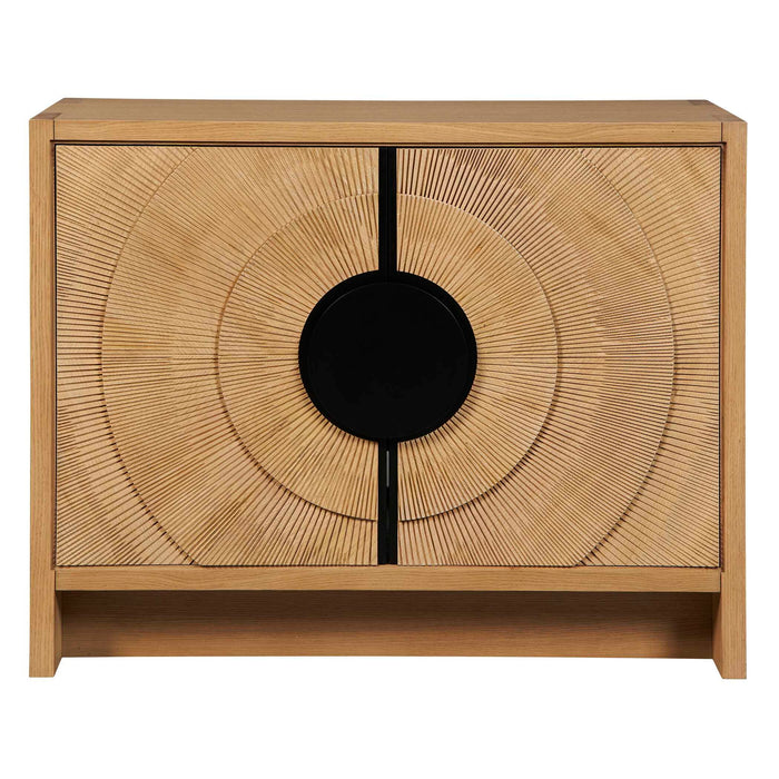 On Target - 2 Door Cabinet - Bronze / Woodtone
