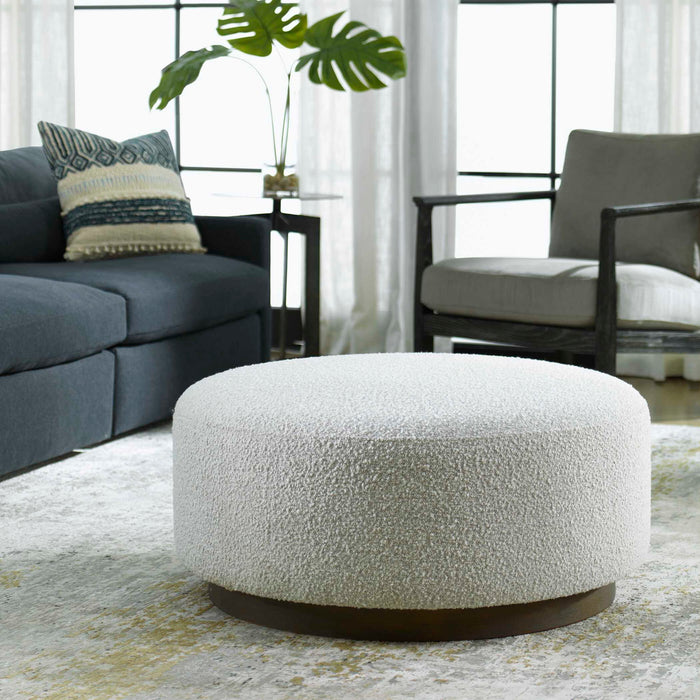 Avila - Large Gray Ottoman / Coffee Table