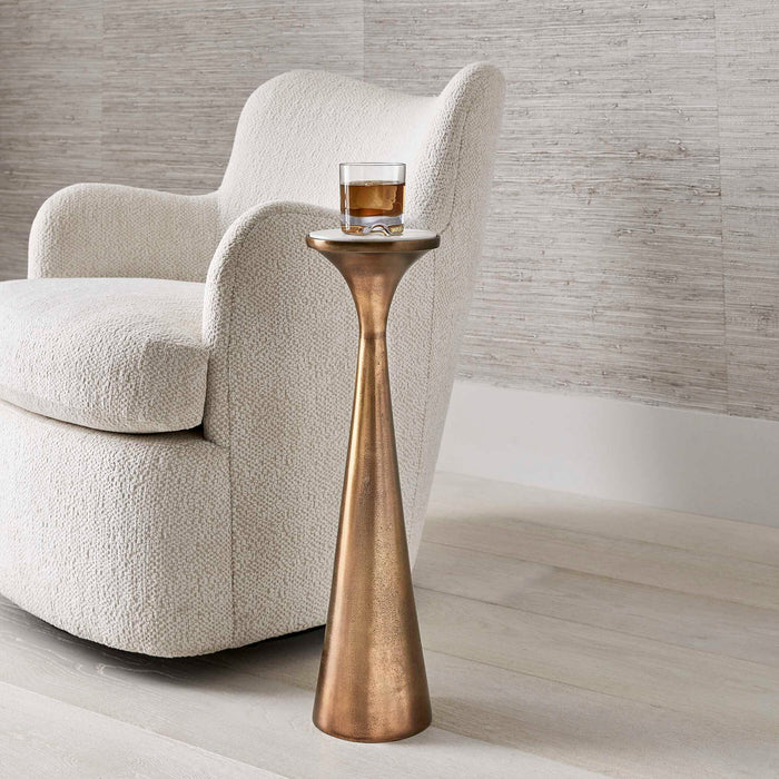 Floret - Drink Table - Brass