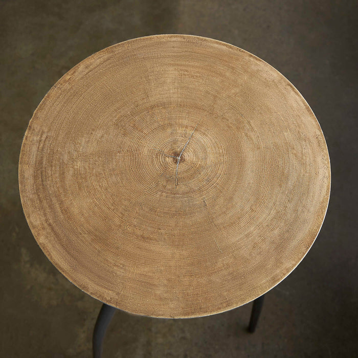 Renly - Accent Table - Black / Woodtone