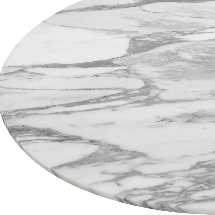 Kiss - Accent Table - Arabescato Marble