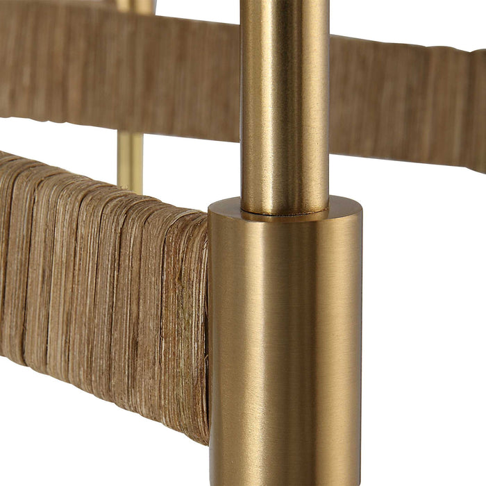 Lautoka - Rattan 8 Light Chandelier - Light Brown