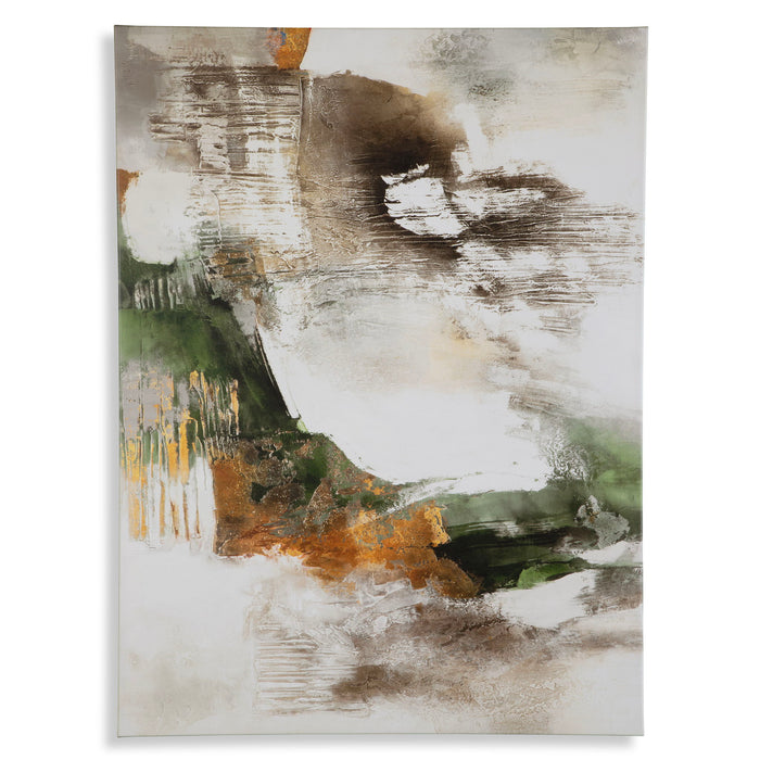 40" Frameless Giclee On Canvas - Light Blue