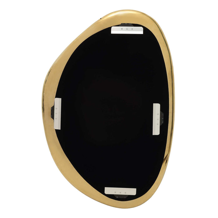 Jelly Bean - 26" x 38" Wall Sculpture - Gold