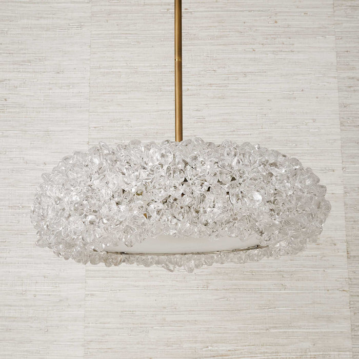 Spangled - 6 Light Pendant - Brass