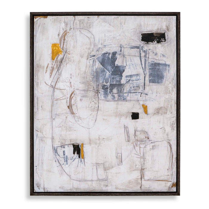 Boom Town - Framed Canvas - Black / Brown / White