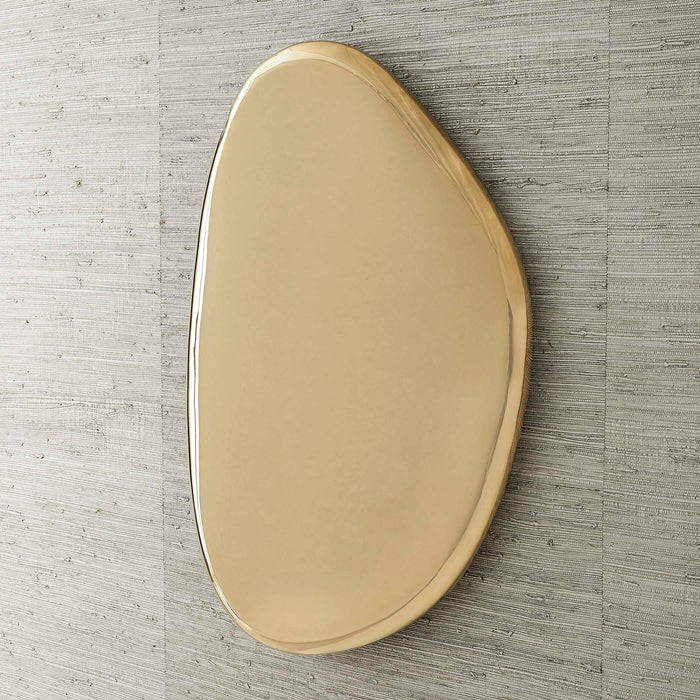 Jelly Bean - 26" x 38" Wall Sculpture - Gold