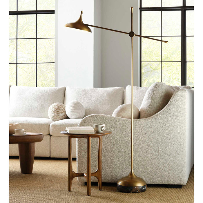 Kiss - Adjustable Arm Floor Lamp - Michelangelo Marble