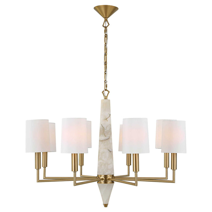 Gathering - 8 Light Chandelier - Brass