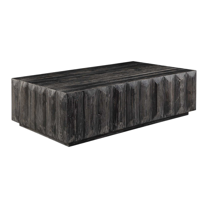 Barlas - Coffee Table - Black / Woodtone
