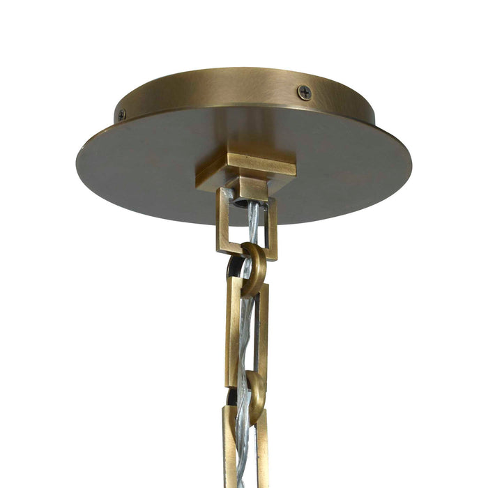 Triad - 4 Light Pendant - Brass / White