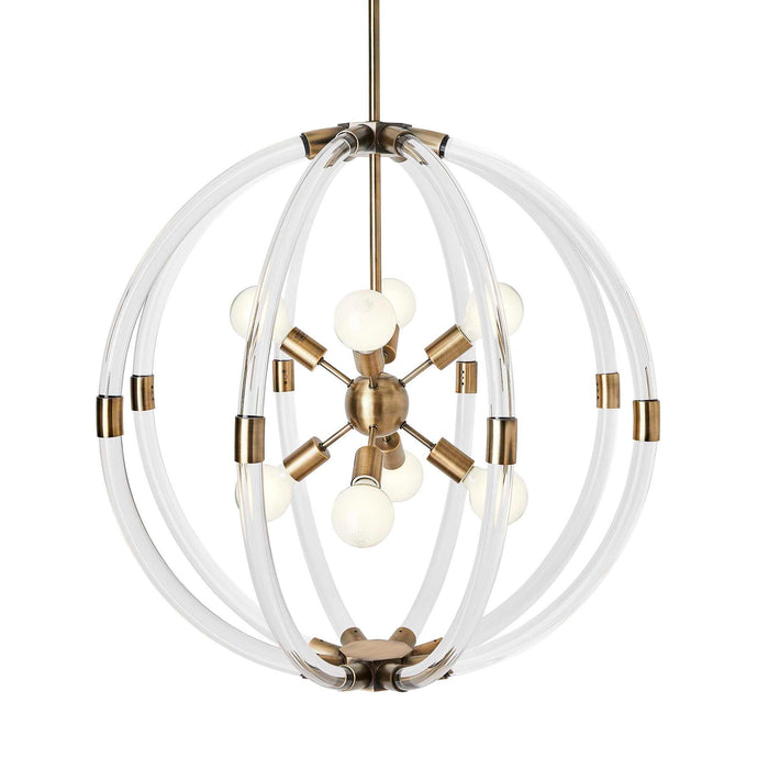 Longitude - 8 Light Pendant - Brass