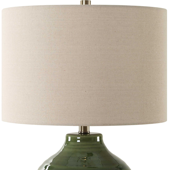 Ceramic Table Lamp - Green