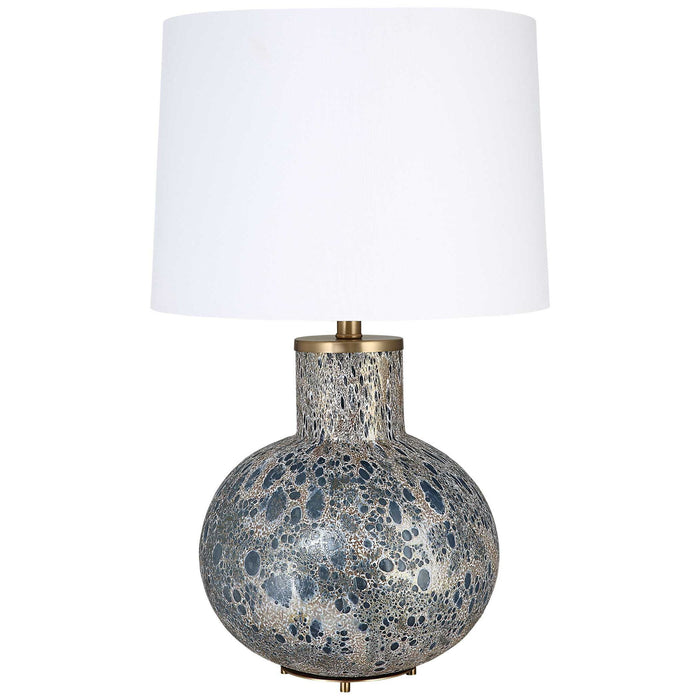 Atmosphere - Low Table Lamp - Blue / Brass / Gold
