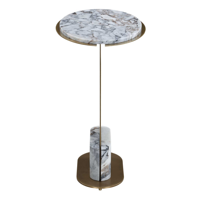 Split The Difference - Accent Table - Brass