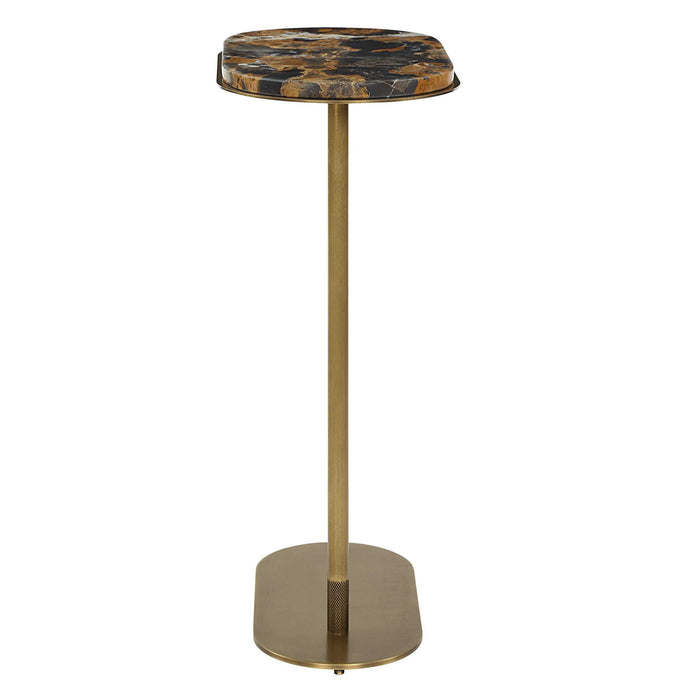 Lozenge - Accent Table - Brass