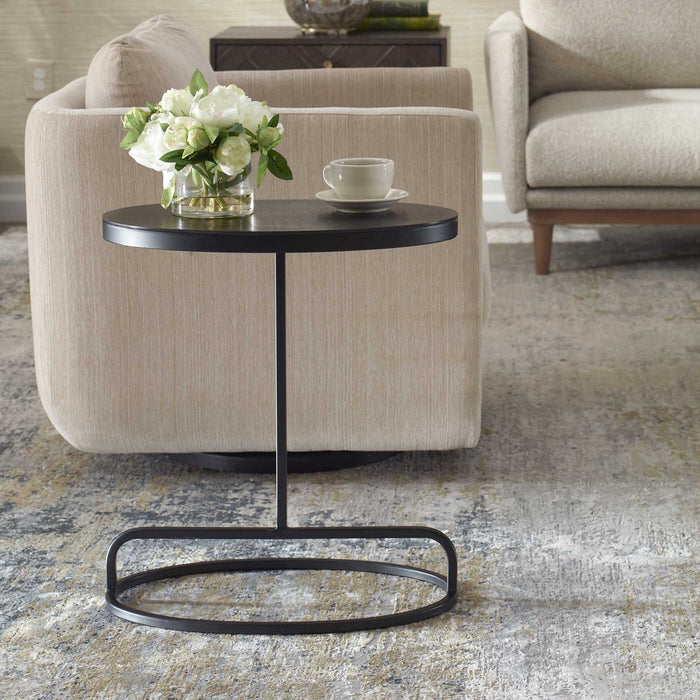 Accent Table - Aged Black