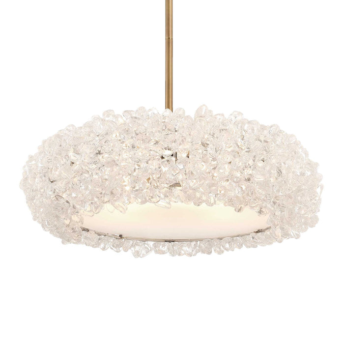 Spangled - 6 Light Pendant - Brass