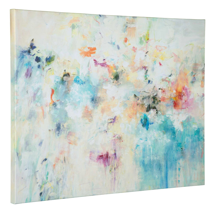 40" Frameless Giclee On Canvas - Blue