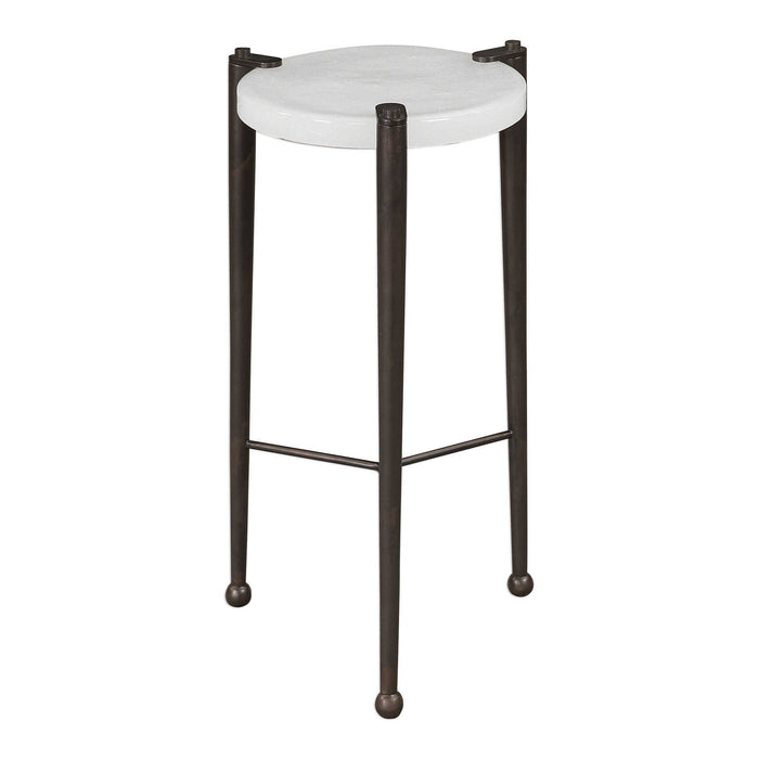Ames - Drink Table - Bronze / White
