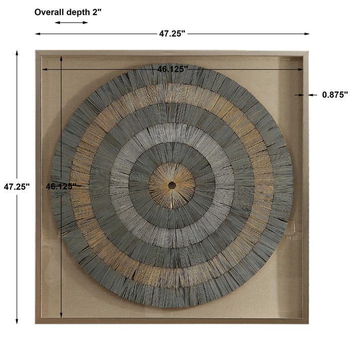 Savala - Shadow Box - Brown / Gold / Gray